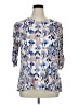 Intro Blue 3/4 Sleeve Blouse Size XL - photo 1