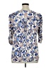 Intro Blue 3/4 Sleeve Blouse Size XL - photo 2