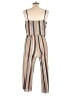 Bebop Stripes Tan Jumpsuit Size L - photo 2