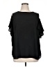 By & By 100% Polyester Black Short Sleeve Blouse Size 0X - photo 1