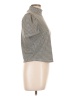 Zara Houndstooth Gray Short Sleeve Top Size L - photo 4