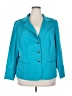 Linea by Louis Dell'Olio 100% Polyester Teal Blazer Size 2X - photo 1