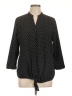 Talbots Outlet Polka Dots Black 3/4 Sleeve Blouse Size L - photo 1