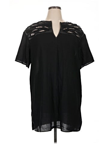 Lafayette 148 New York Short Sleeve Blouse (view 1)