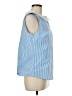 H By Halston Blue Sleeveless Blouse Size M - photo 4
