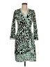 BCBGMAXAZRIA Print Green Casual Dress Size M - photo 1