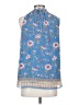 Max Studio 100% Polyester Blue Sleeveless Blouse Size XS - photo 2
