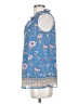 Max Studio 100% Polyester Blue Sleeveless Blouse Size XS - photo 5