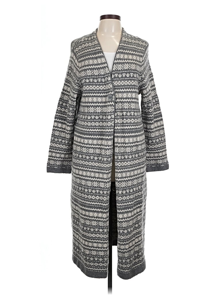 Pre-owned Jjill Cardigan Sweater In Gray