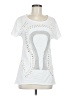 MONORENO 100% Cotton White Short Sleeve Top Size M - photo 1