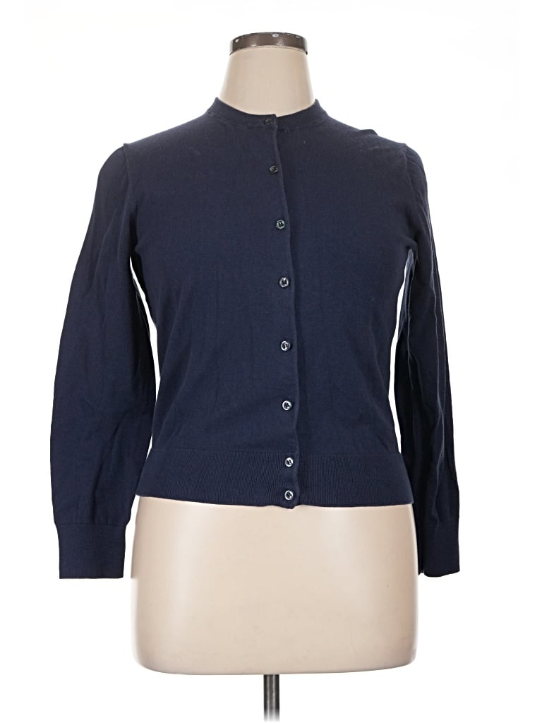 Pre-owned Jcrew Cardigan Sweater In Blue