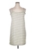 Real Essentials 100% Polyester Stripes Gray Casual Dress Size XL - photo 1