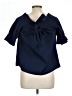 Assorted Brands 100% Cotton Blue Short Sleeve Turtleneck Size L - photo 2