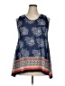 Weekend Suzanne Betro Blue Sleeveless Blouse Size XL - photo 1