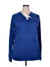 LAT 100% Cotton Blue Long Sleeve Henley Size 2X - photo 1