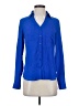 Express Outlet 100% Polyester Blue Long Sleeve Blouse Size XS - photo 1