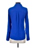 Express Outlet 100% Polyester Blue Long Sleeve Blouse Size XS - photo 2