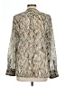 DKNY 100% Polyester Silver Long Sleeve Blouse Size L - photo 2