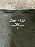 Zoe+Liv Black Long Sleeve Top Size S - photo 7