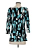 AGB Teal 3/4 Sleeve Blouse Size S - photo 2