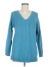 Chaps Chevron-herringbone Teal Pullover Sweater Size M - photo 1
