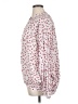 Unbranded Hearts Ivory Burgundy Long Sleeve Blouse Size 16 - photo 5
