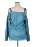 Unbranded Blue Long Sleeve Top Size XL (estimated) - photo 2