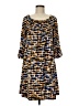 Robert Louis Print Blue Casual Dress Size M - photo 1