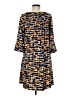Robert Louis Print Blue Casual Dress Size M - photo 2
