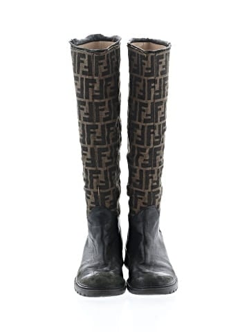 Fendi Zucca Riding Boots (view 2)