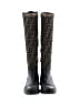 Fendi Black Zucca Riding Boots Size EU 37 1/2 - photo 2
