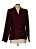 Studio C 100% Polyester Houndstooth Burgundy Blazer Size 12 - photo 1