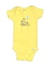 Gerber Graphic Yellow Short Sleeve Onesie Size 0-3 mo - photo 1