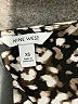 Nine West 100% Polyester Animal Print Black Long Sleeve Blouse Size XS - photo 7