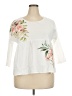 Unbranded White 3/4 Sleeve Top Size XXL - photo 1