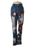 Misslook Print Blue Jeans Size S - photo 1