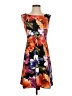 db established 1962 Floral Orange Cocktail Dress Size 4 - photo 1