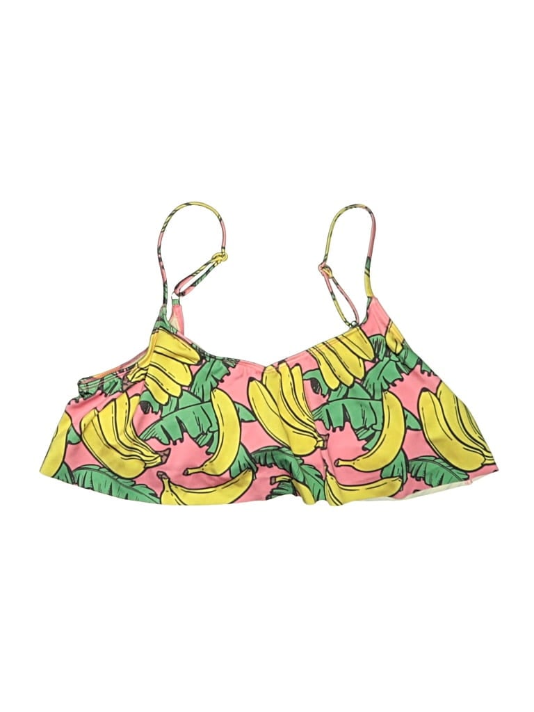 Wildfox Swimsuit Top Yellow Tropical Pattern Swimwear In Multi