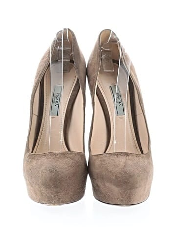 Prada Suede Platform Pumps (view 2)