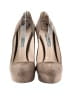 Prada Gray Tan Suede Platform Pumps Size EU 39 1/2 - photo 2