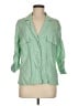 J.Crew Green 3/4 Sleeve Button-Down Shirt Size 6 - photo 1