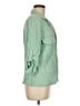 J.Crew Green 3/4 Sleeve Button-Down Shirt Size 6 - photo 4