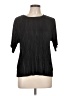 ASOS 100% Recycled Polyester Black Short Sleeve Blouse Size 12 - photo 1