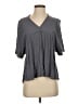 Knox Rose Gray Short Sleeve Blouse Size XS - photo 1