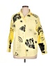 Unbranded Print Yellow 3/4 Sleeve Button-Down Shirt Size XL (estimated) - photo 1