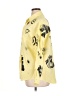 Unbranded Print Yellow 3/4 Sleeve Button-Down Shirt Size XL (estimated) - photo 5