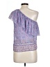 Saylor 100% Polyester Purple Sleeveless Blouse Size L - photo 2
