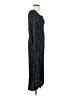 Lush 100% Rayon Stars Black Casual Dress Size S - photo 4