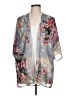 Unbranded Floral Gray Kimono Size L - photo 1