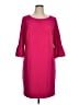 Talbots Solid Pink Casual Dress Size 16 - photo 1